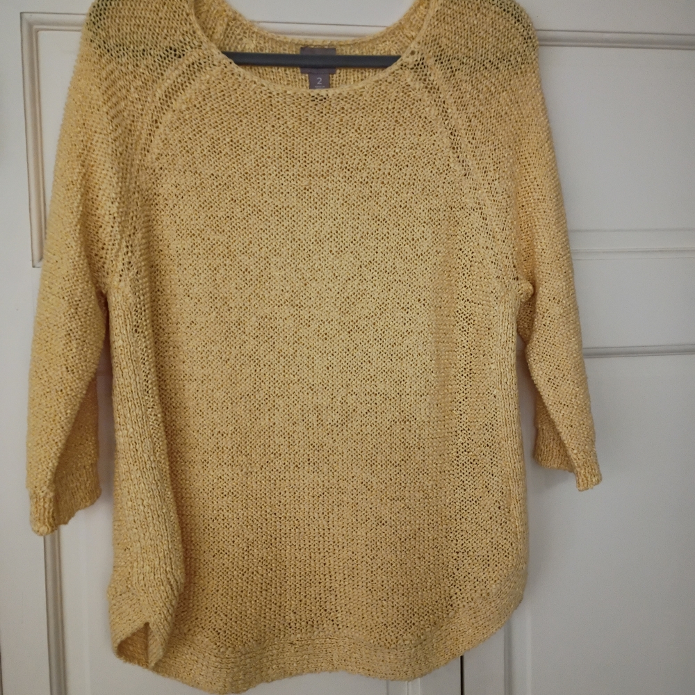 Chicos Women's Yellow Sweater .New No Tag - Picture 1 of 6